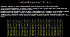 Desktop Screenshot of neuroradiologyteachingfiles.com